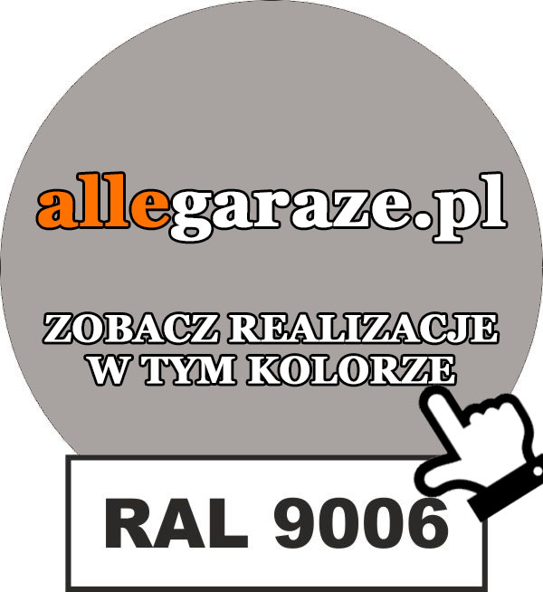 RAL9006 - jasno popielaty, aluminium (metalik)